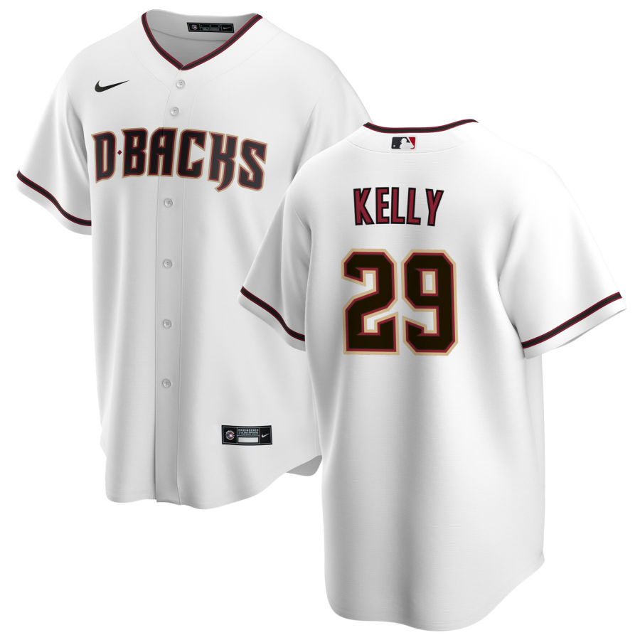 Nike Men #29 Merrill Kelly Arizona Diamondbacks Baseball Jerseys Sale-White